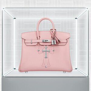Hermès & Chrome Hearts - Rose Sakura Birkin 25